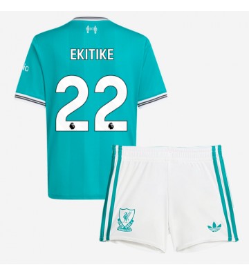 Liverpool Hugo Ekitike #22 Tredje Kläder Barn 2025-26 Kortärmad (+ Korta byxor)